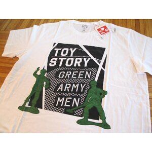 Uniqlo x Pixar Toy Story Green Army Men’s t-shirt sz XL disney tee woody buzz
